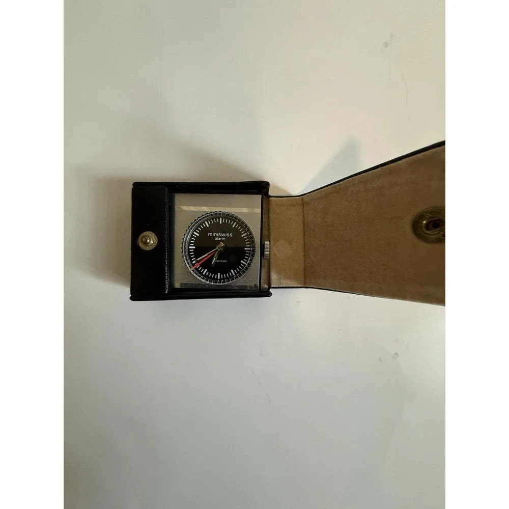 Vintage Miniswiss Travel Alarm Clock